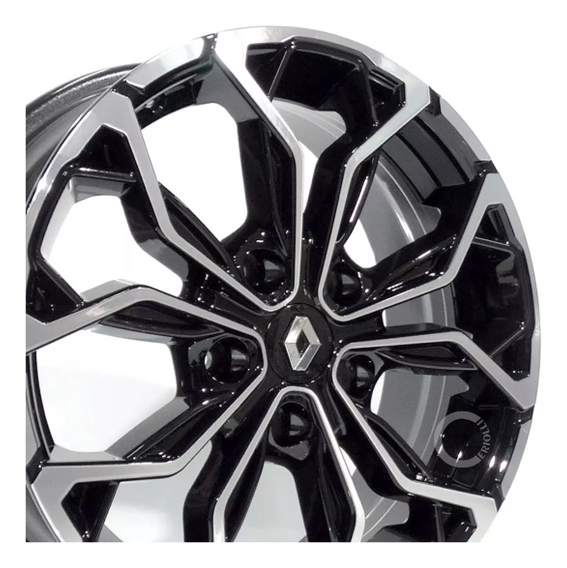 Jogo De Rodas Duster Ou Oroch 16 + Bicos Preto Diamantado - Imagem 2