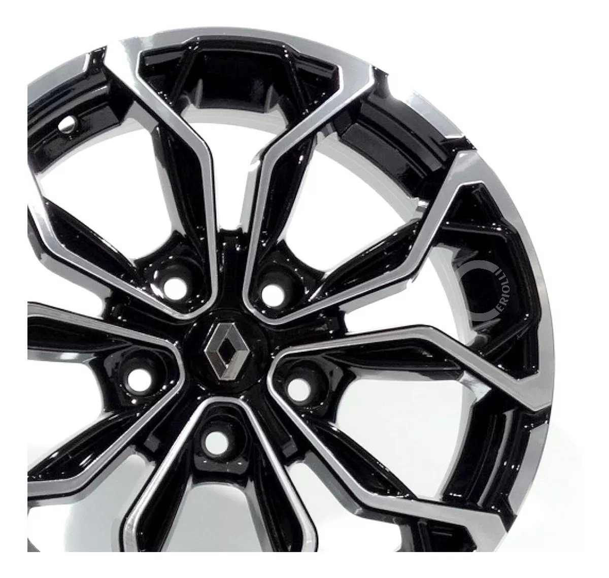 Jogo De Rodas Duster Ou Oroch 16 + Bicos Preto Diamantado - Imagem 4